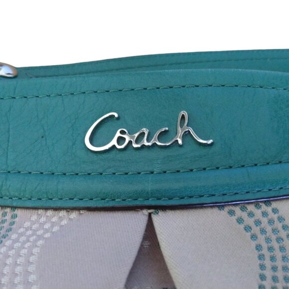 Coach Ashley Opt Art Hippie Tan and Green Convertible Crossbody - Picture 13 of 16